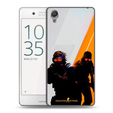 Пластиковый чехол на Sony Xperia X Performance с принтом Контер страйк Counter strike Пластиковый чехол на Sony Xperia X Performance с принтом Контер страйк Counter strike