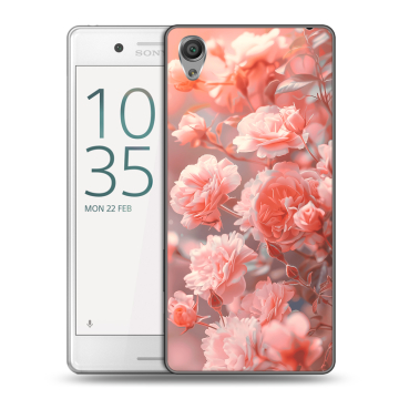 Пластиковый чехол на Sony Xperia X Performance с принтом Розы цветы Пластиковый чехол на Sony Xperia X Performance с принтом Розы цветы