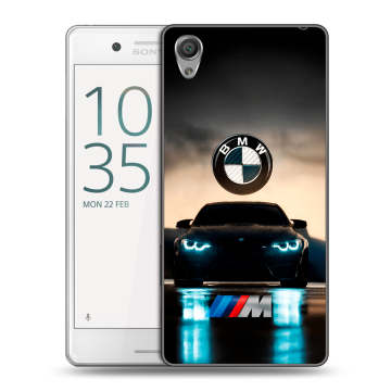 Пластиковый чехол на Sony Xperia X Performance с принтом БМВ BMW