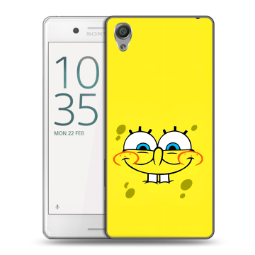 Пластиковый чехол на Sony Xperia X Performance с принтом спанчбоб спанч боб Пластиковый чехол на Sony Xperia X Performance с принтом спанчбоб спанч боб