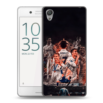Пластиковый чехол на Sony Xperia X Performance с принтом Реал Роналдо Real Ronaldo Пластиковый чехол на Sony Xperia X Performance с принтом Реал Роналдо Real Ronaldo