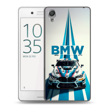 Пластиковый чехол на Sony Xperia X Performance с принтом БМВ BMW