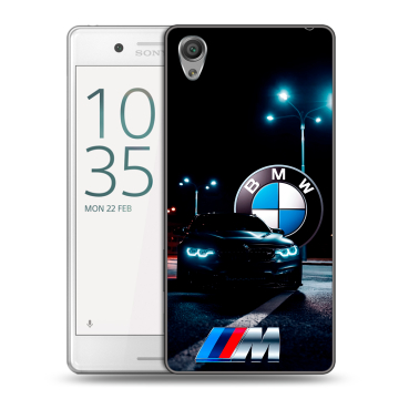 Пластиковый чехол на Sony Xperia X Performance с принтом БМВ BMW