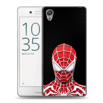 Пластиковый чехол на Sony Xperia X Performance с принтом человек паук spiderman Пластиковый чехол на Sony Xperia X Performance с принтом человек паук spiderman
