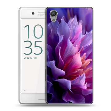 Пластиковый чехол на Sony Xperia X Performance с принтом женский цветы