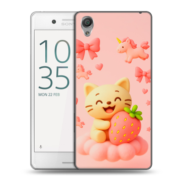 Пластиковый чехол на Sony Xperia X Performance с принтом для девочек Пластиковый чехол на Sony Xperia X Performance с принтом для девочек