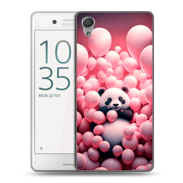 Пластиковый чехол на Sony Xperia X Performance с принтом Панда Пластиковый чехол на Sony Xperia X Performance с принтом Панда