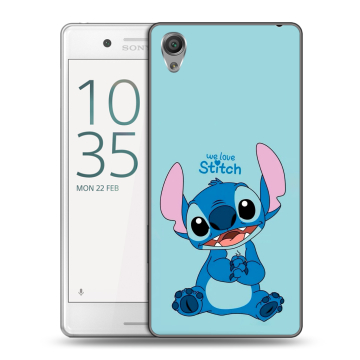Пластиковый чехол на Sony Xperia X Performance с принтом Лило и Стич Пластиковый чехол на Sony Xperia X Performance с принтом Лило и Стич
