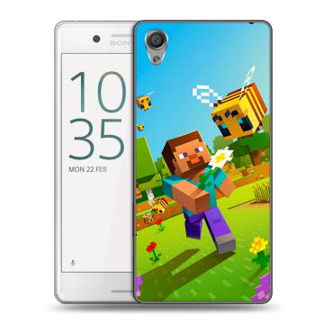 Пластиковый чехол на Sony Xperia X Performance с принтом Майнкрафт Minecraft Пластиковый чехол на Sony Xperia X Performance с принтом Майнкрафт Minecraft