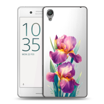 Пластиковый чехол на Sony Xperia X Performance с принтом Цветы орхидеи