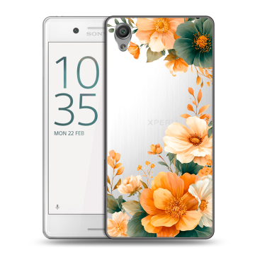 Пластиковый чехол на Sony Xperia X Performance с принтом Цветы принт