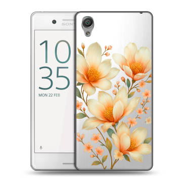 Пластиковый чехол на Sony Xperia X Performance с принтом Цветы