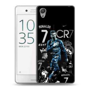 Пластиковый чехол на Sony Xperia X Performance с принтом Реал Роналдо Пластиковый чехол на Sony Xperia X Performance с принтом Реал Роналдо