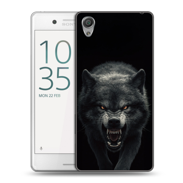 Пластиковый чехол на Sony Xperia X Performance с принтом Волк Пластиковый чехол на Sony Xperia X Performance с принтом Волк