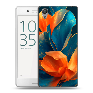 Пластиковый чехол на Sony Xperia X Performance с принтом Цветы