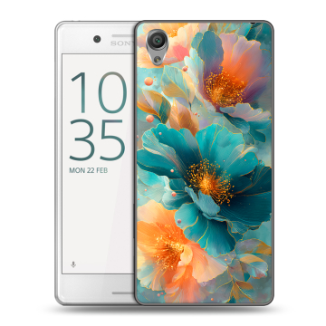 Пластиковый чехол на Sony Xperia X Performance с принтом Цветы