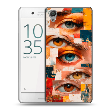Пластиковый чехол на Sony Xperia X Performance с принтом Модный принт