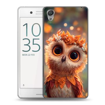 Пластиковый чехол на Sony Xperia X Performance с принтом Милая сова
