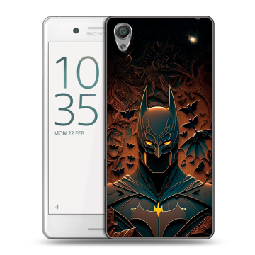 Пластиковый чехол на Sony Xperia X Performance с принтом Batman Бэтмен