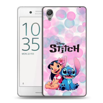 Пластиковый чехол на Sony Xperia X Performance с принтом Лило и Стич Пластиковый чехол на Sony Xperia X Performance с принтом Лило и Стич