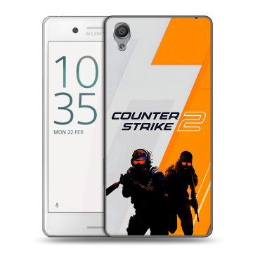 Пластиковый чехол на Sony Xperia X Performance с принтом Counter Strike