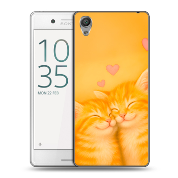 Пластиковый чехол на Sony Xperia X Performance с принтом Милые котята Пластиковый чехол на Sony Xperia X Performance с принтом Милые котята