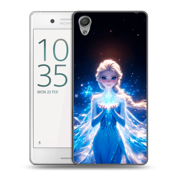 Пластиковый чехол на Sony Xperia X Performance с принтом Холодное сердце Frozen Пластиковый чехол на Sony Xperia X Performance с принтом Холодное сердце Frozen