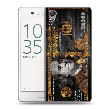 Пластиковый чехол на Sony Xperia X Performance с принтом Доллар деньги