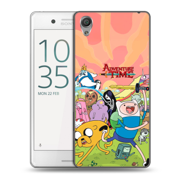 Пластиковый чехол на Sony Xperia X Performance с принтом Adventure time Время приключений