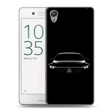Пластиковый чехол на Sony Xperia X Performance с принтом Mercedes Мерседес