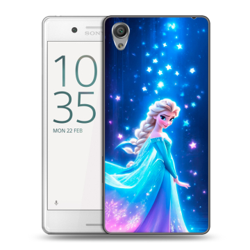 Пластиковый чехол на Sony Xperia X Performance с принтом Холодное сердце Frozen Пластиковый чехол на Sony Xperia X Performance с принтом Холодное сердце Frozen
