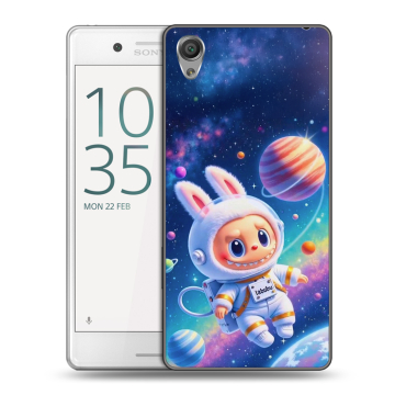 Пластиковый чехол на Sony Xperia X Performance с принтом Labubu Лабубу Пластиковый чехол на Sony Xperia X Performance с принтом Labubu Лабубу