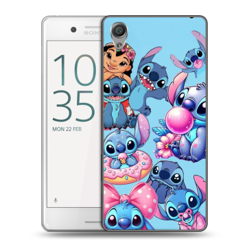 Пластиковый чехол на Sony Xperia X Performance с принтом Лило и Стич Пластиковый чехол на Sony Xperia X Performance с принтом Лило и Стич
