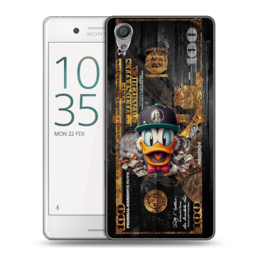 Пластиковый чехол на Sony Xperia X Performance с принтом Дональд Дак Доллар Пластиковый чехол на Sony Xperia X Performance с принтом Дональд Дак Доллар
