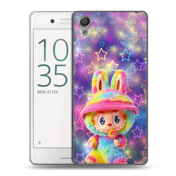 Пластиковый чехол на Sony Xperia X Performance с принтом Labubu Лабубу