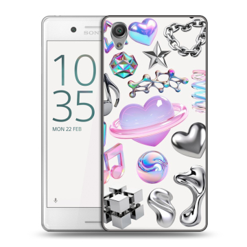 Пластиковый чехол на Sony Xperia X Performance с принтом Y2K Пластиковый чехол на Sony Xperia X Performance с принтом Y2K