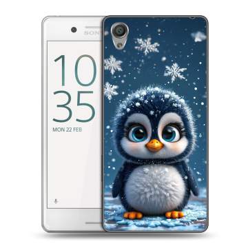 Пластиковый чехол на Sony Xperia X Performance с принтом Новый год