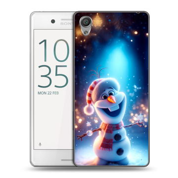 Пластиковый чехол на Sony Xperia X Performance с принтом Новый год