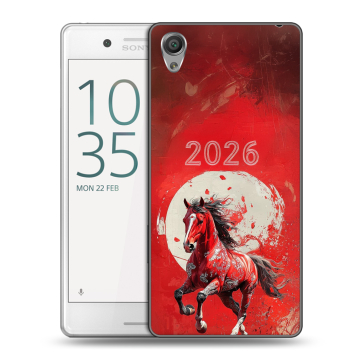 Пластиковый чехол на Sony Xperia X Performance с принтом Новый год