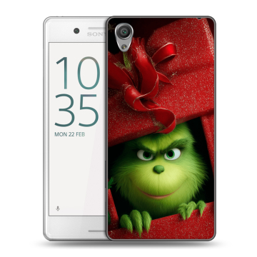Пластиковый чехол на Sony Xperia X Performance с принтом Новый год