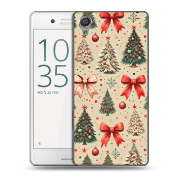 Пластиковый чехол на Sony Xperia X Performance с принтом Новый год