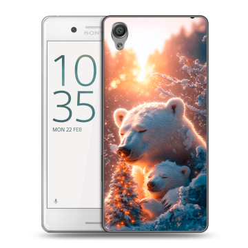 Пластиковый чехол на Sony Xperia X Performance с принтом Новый год Пластиковый чехол на Sony Xperia X Performance с принтом Новый год