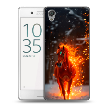 Пластиковый чехол на Sony Xperia X Performance с принтом Новый год Пластиковый чехол на Sony Xperia X Performance с принтом Новый год