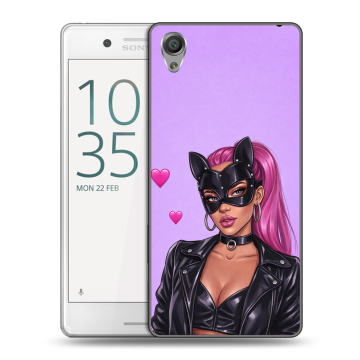 Пластиковый чехол на Sony Xperia X Performance с принтом женский