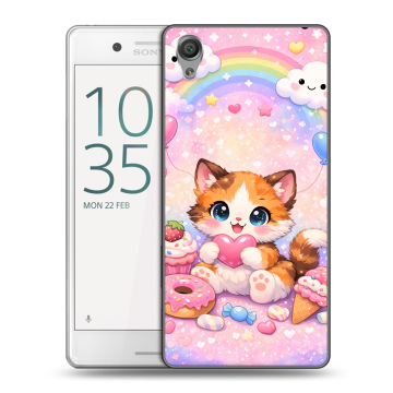 Пластиковый чехол на Sony Xperia X Performance с принтом для девочек Пластиковый чехол на Sony Xperia X Performance с принтом для девочек