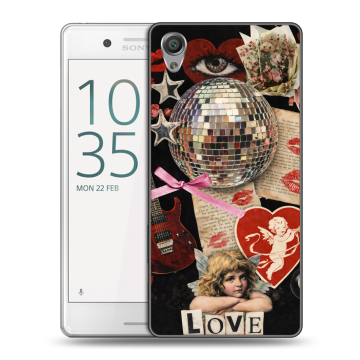 Пластиковый чехол на Sony Xperia X Performance с принтом для девочек