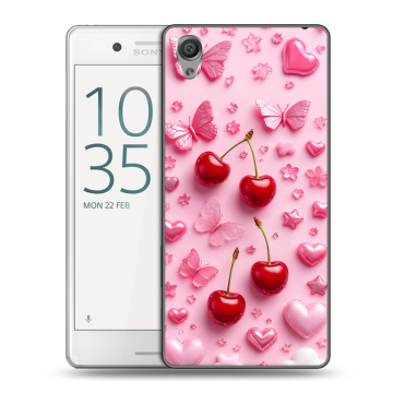 Пластиковый чехол на Sony Xperia X Performance с принтом для девочек Пластиковый чехол на Sony Xperia X Performance с принтом для девочек