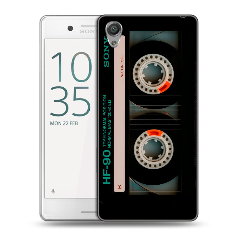 Пластиковый чехол на Sony Xperia X Performance с принтом Кассета Пластиковый чехол на Sony Xperia X Performance с принтом Кассета