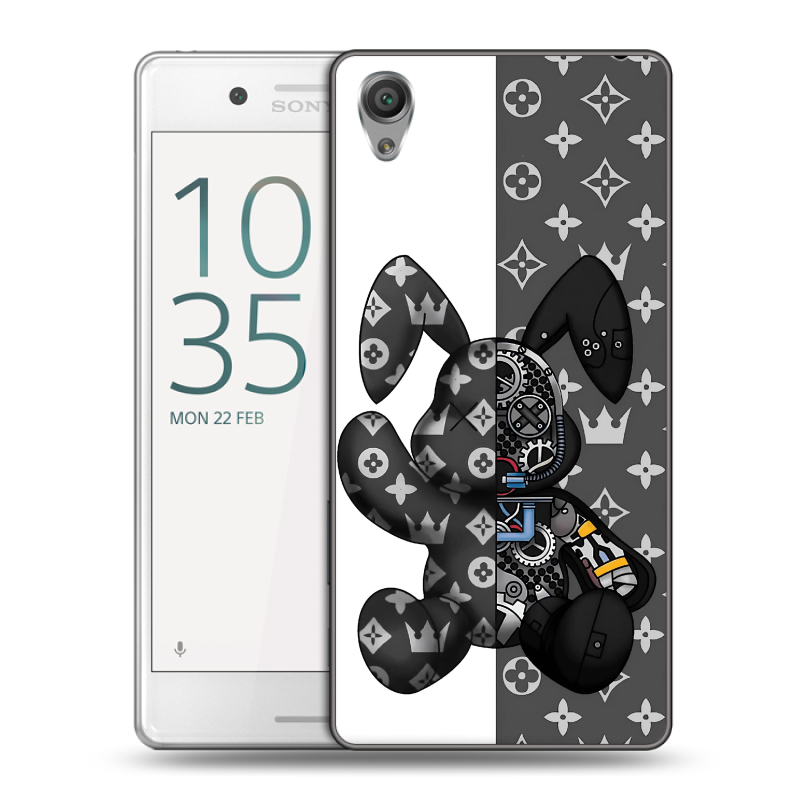 Пластиковый чехол на Sony Xperia X Performance с принтом Луи робот Пластиковый чехол на Sony Xperia X Performance с принтом Луи робот