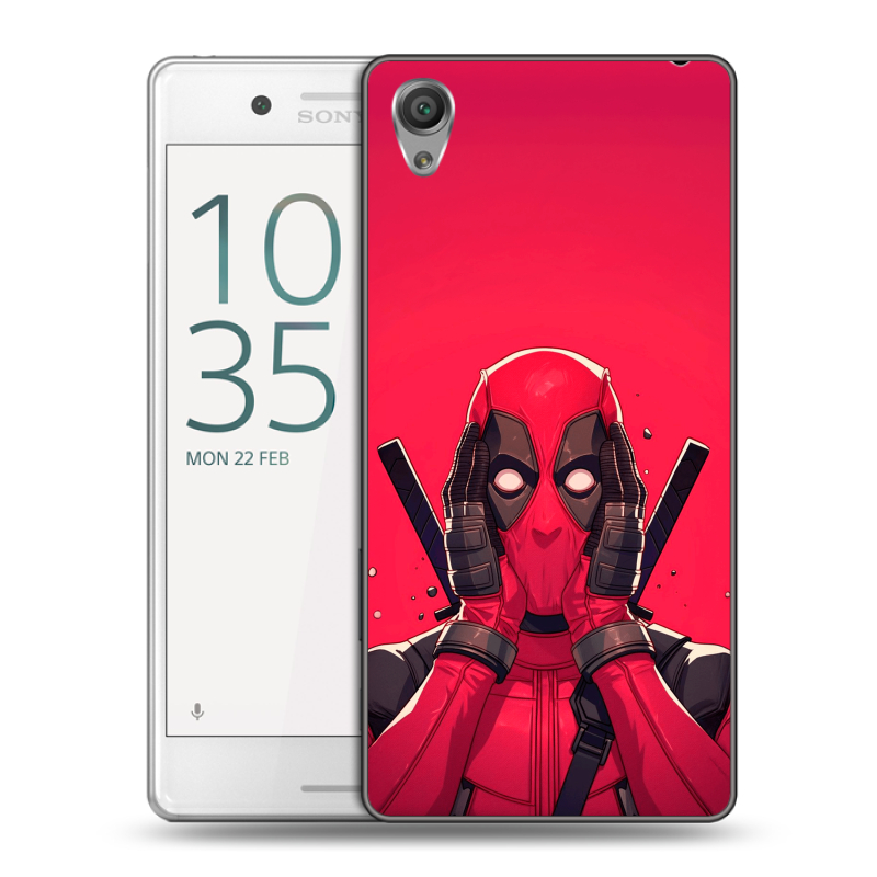 Пластиковый чехол на Sony Xperia X Performance с принтом Дедпул Deadpool Пластиковый чехол на Sony Xperia X Performance с принтом Дедпул Deadpool